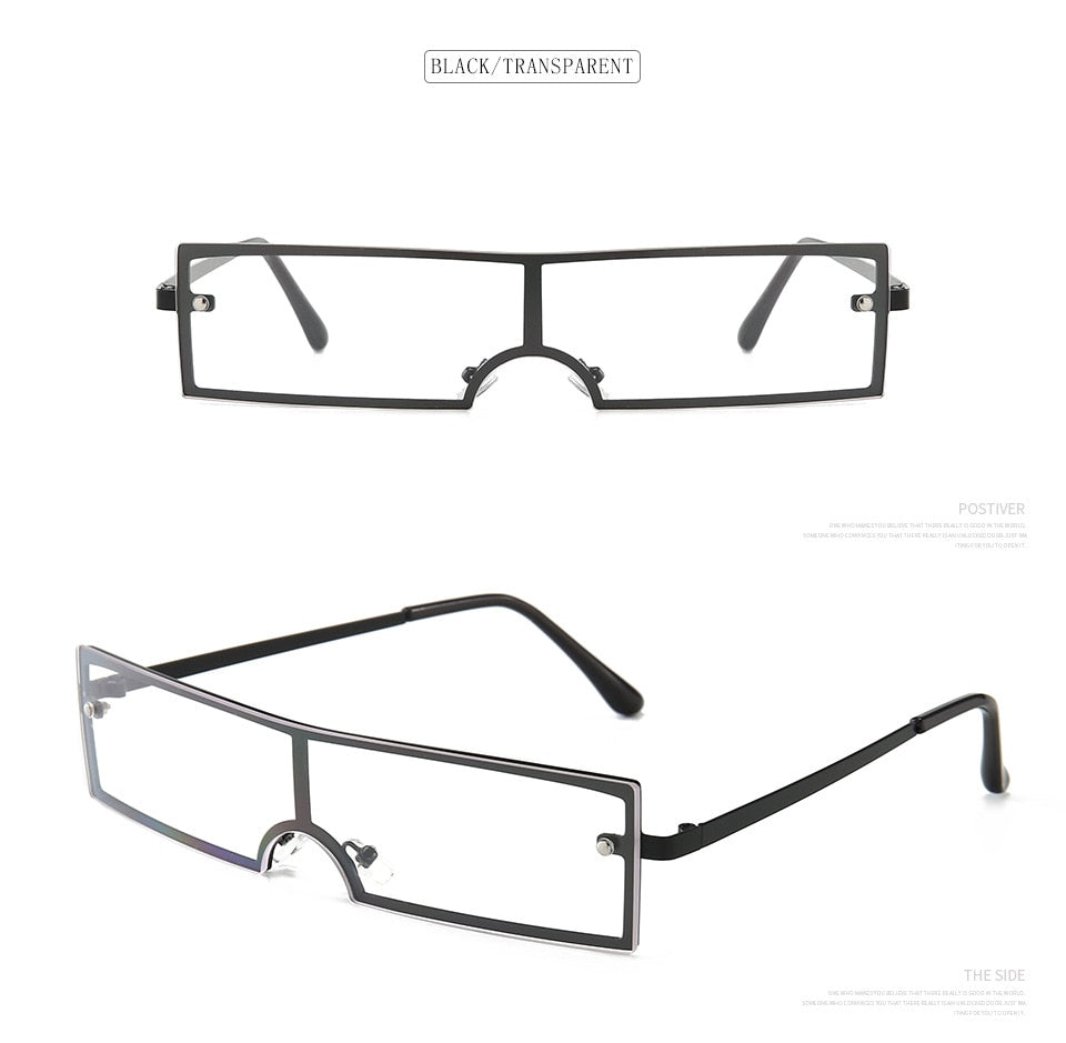 Rimless Sunglasses "SlimShades". Ultra Spiffy Unisex Shades. WickedYo